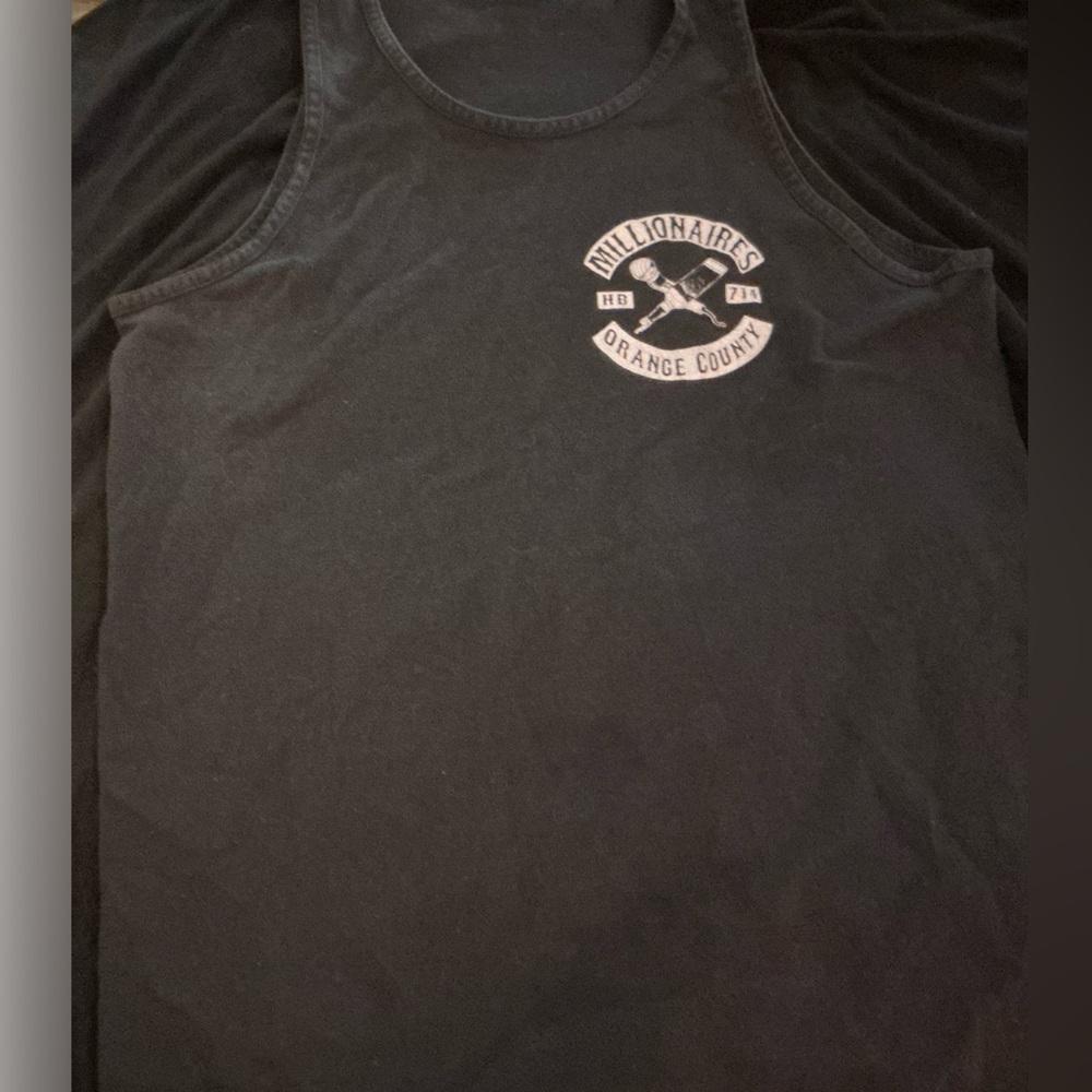 🚫 S O L D 🚫 MILLIONAIRES Scene Queen Orange County Emblem Tank Top Size Large